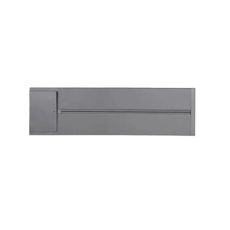 Carril base con interruptor 32a 30cm koob gris