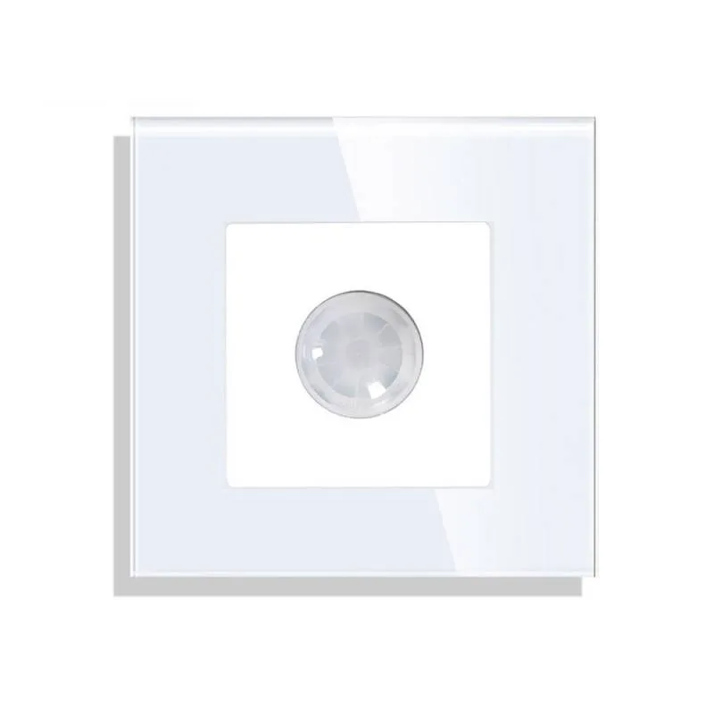 Interruptor detector de movimiento ir koob frontal cristal blanco
