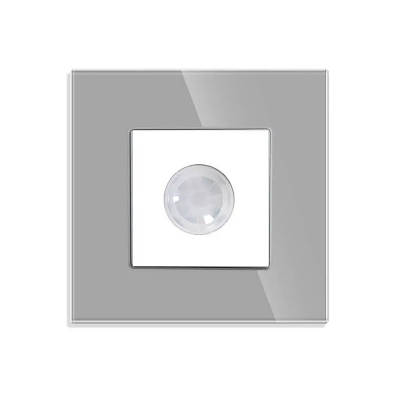 Interruptor detector de movimiento ir koob frontal cristal gris