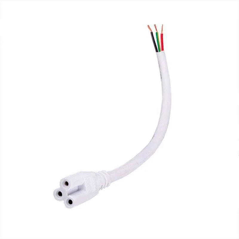 Cable con conector (x1) para tubos t5 / t8 15cm