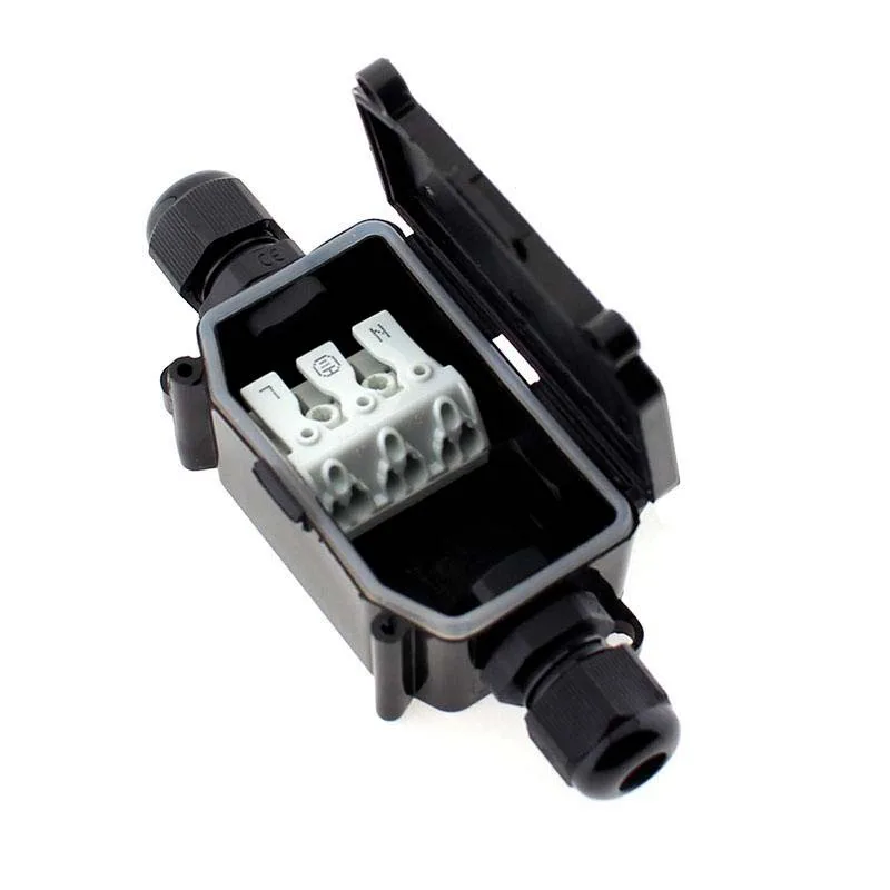 Caja estanca ip65 para conexiones dobles clip