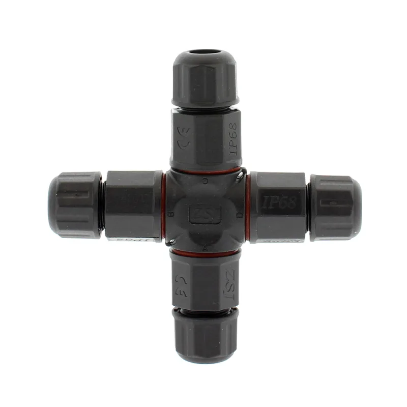 Conector x ip68 100mm ø10-6mm 3 cables 0.5-2.5mm2 16a