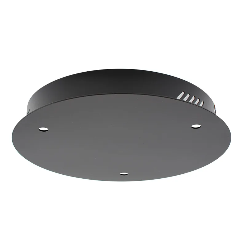 Florón redondo negro ø250mm