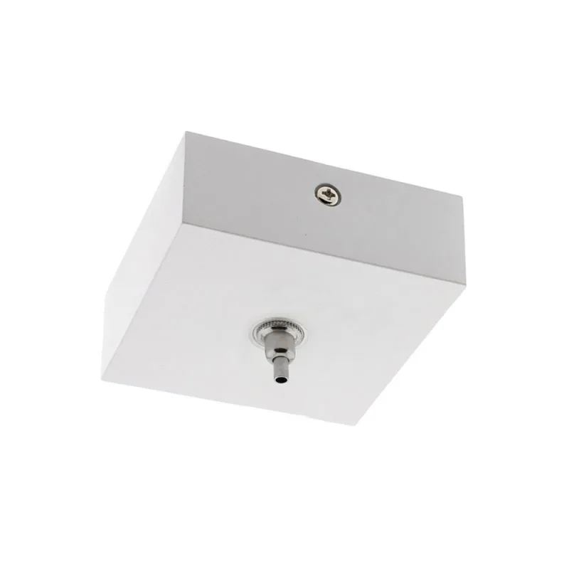 Florón cuadrado blanco 80x80mm ø3mm