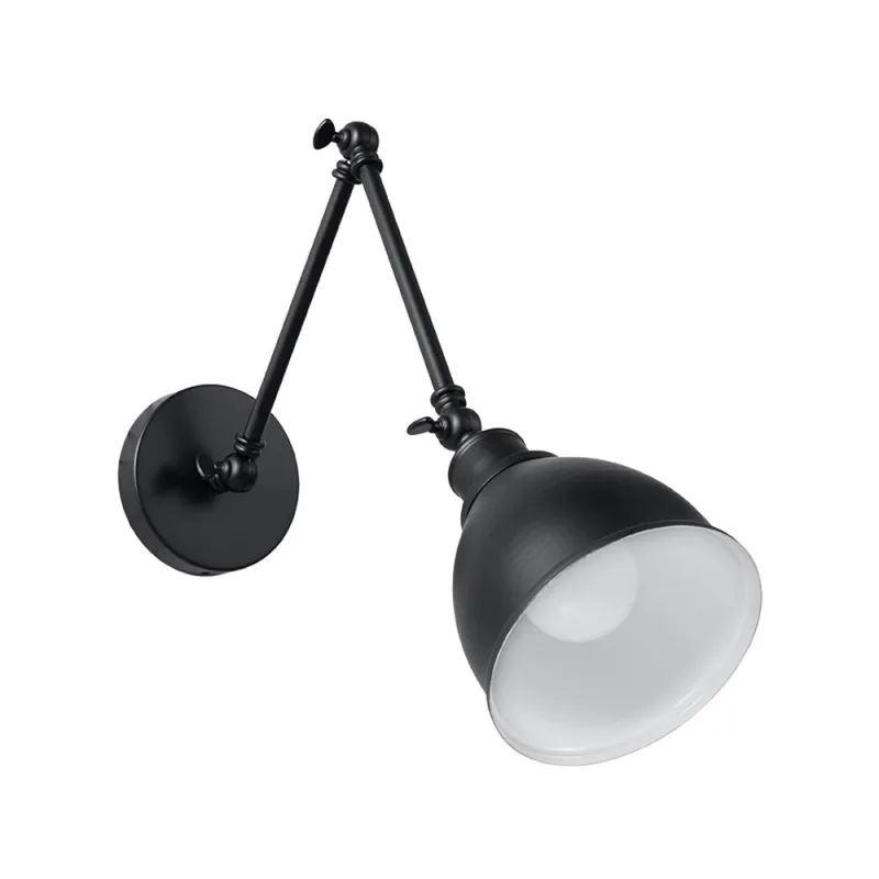 Aplique de pared stark shade negro e27