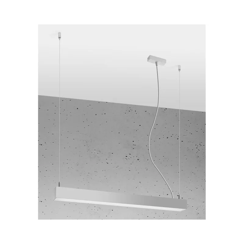 Lámpara de techo pinne led led 65 gris 22w