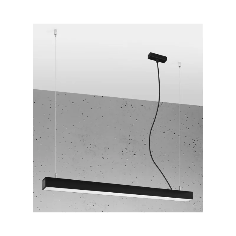 Lámpara de techo pinne led 95 negro 31w