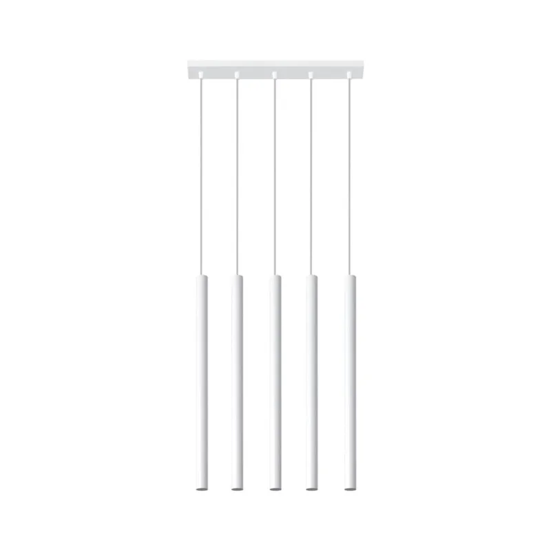 Lámpara de techo pastelo 5 blanca g9