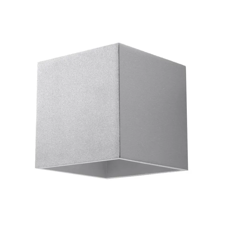 Aplique de pared quad 1 gris g9