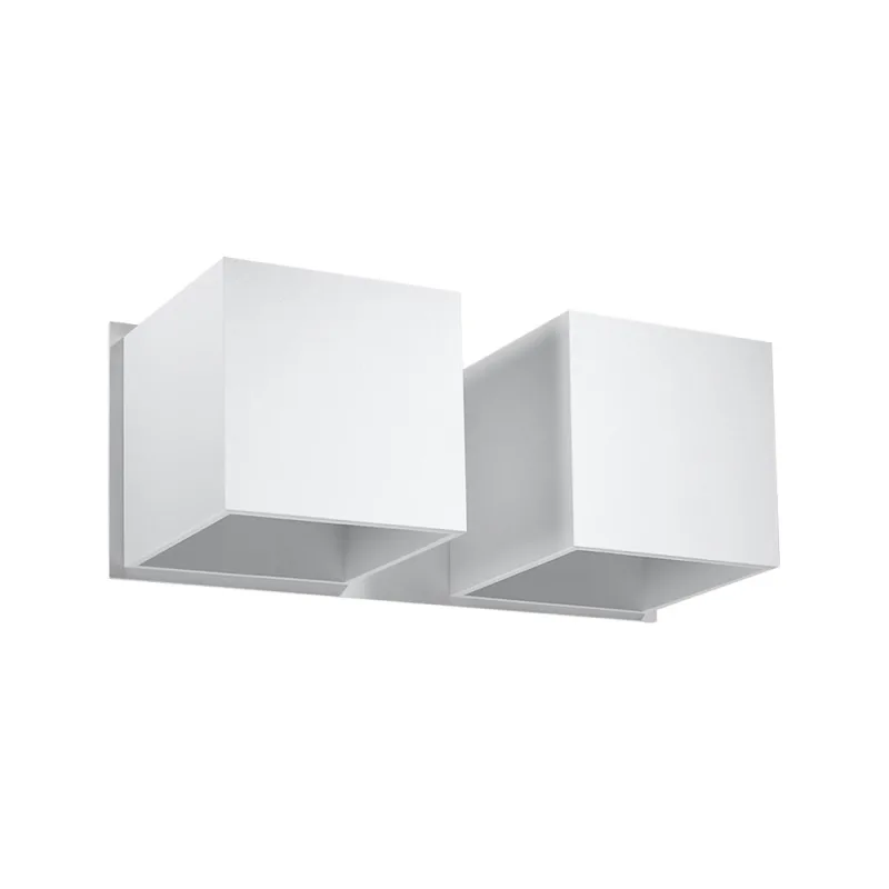 Aplique de pared quad 2 blanco g9