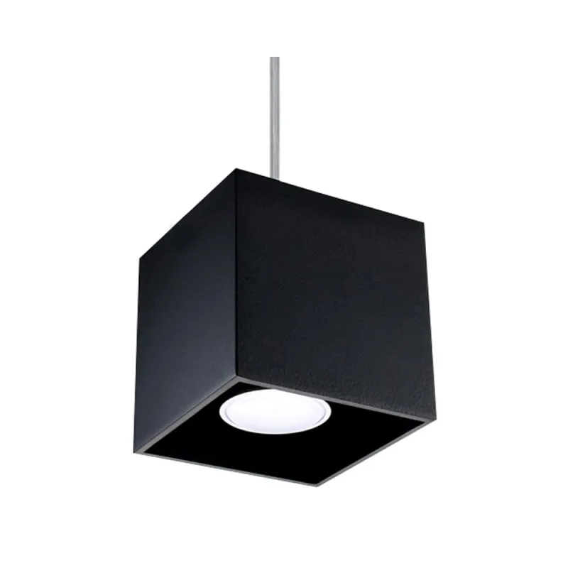 Lámpara de techo quad 1 negra gu10