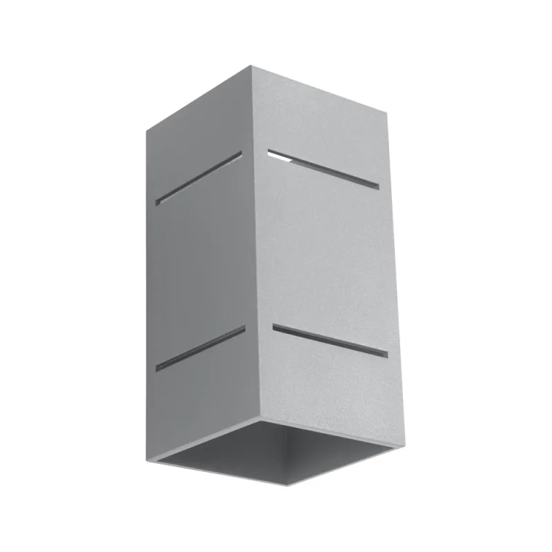 Aplique de pared blocco gris g9