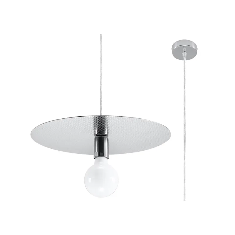 Lámpara de techo flavio gris e27