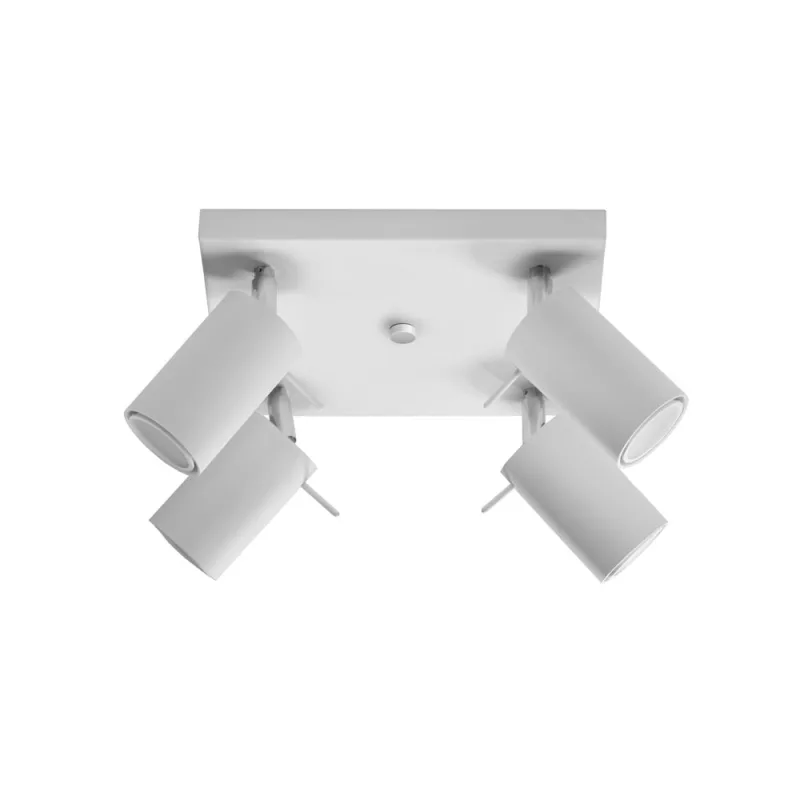 Aplique de techo ring 4 blanco gu10