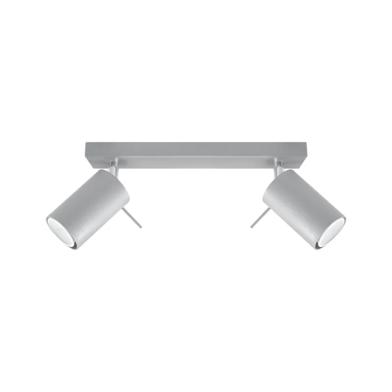 Aplique de techo ring 2 gris gu10