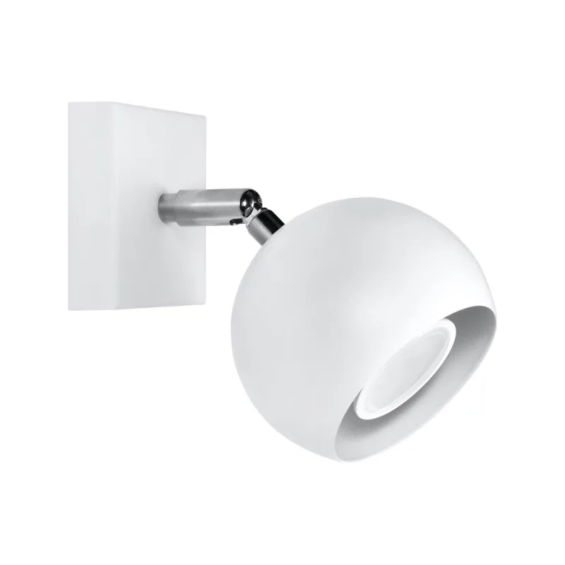Aplique de pared oculare blanco gu10