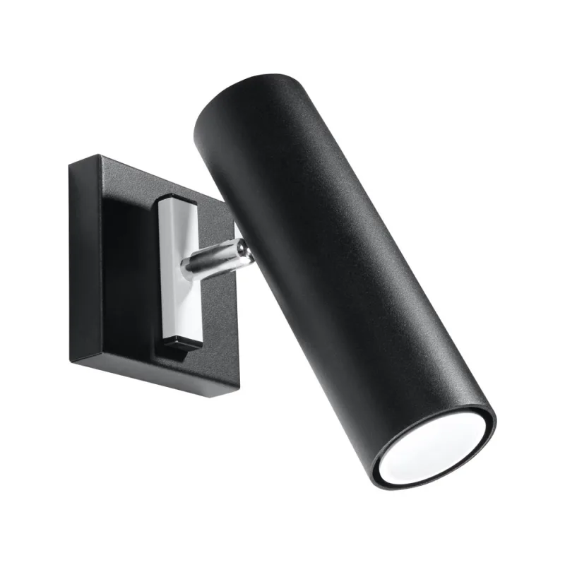 Aplique de pared direzione negro gu10