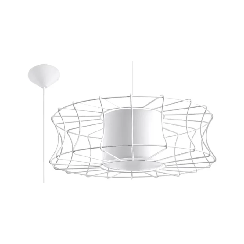 Lámpara de techo salerno blanco e27