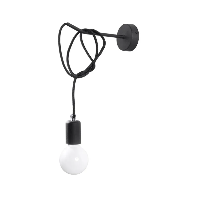 Aplique edison negro e27