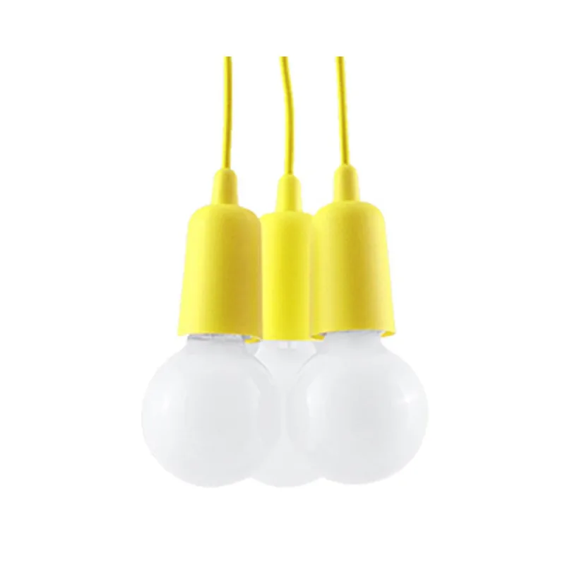 Lámpara de techo diego 3 amarillo e27
