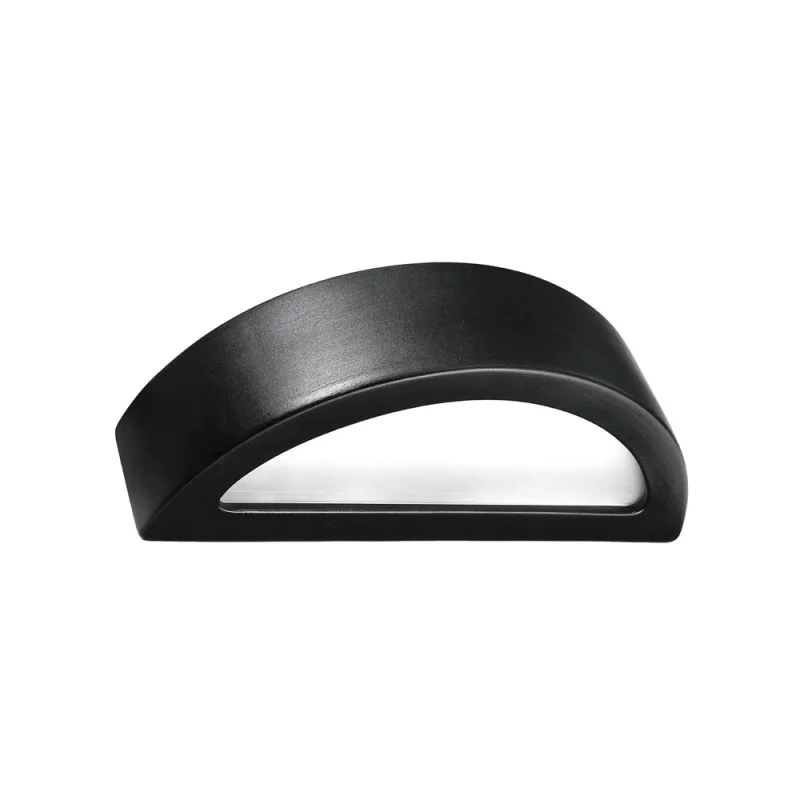 Aplique de cerámica atena negro e27