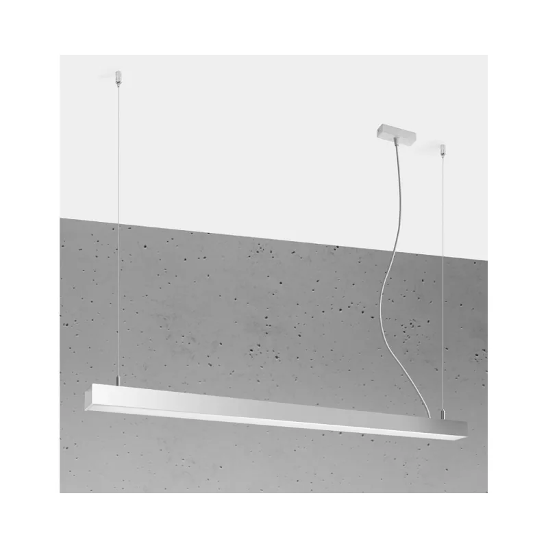 Lámpara de techo pinne led 115 gris 31w