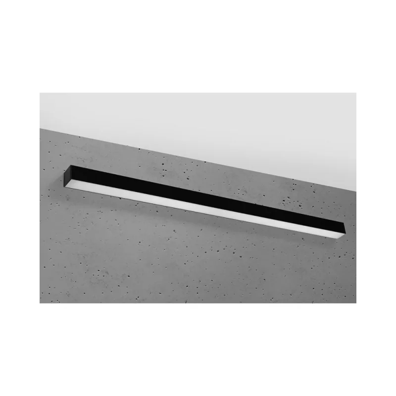 Aplique de pared pinne led 115 negro 31w