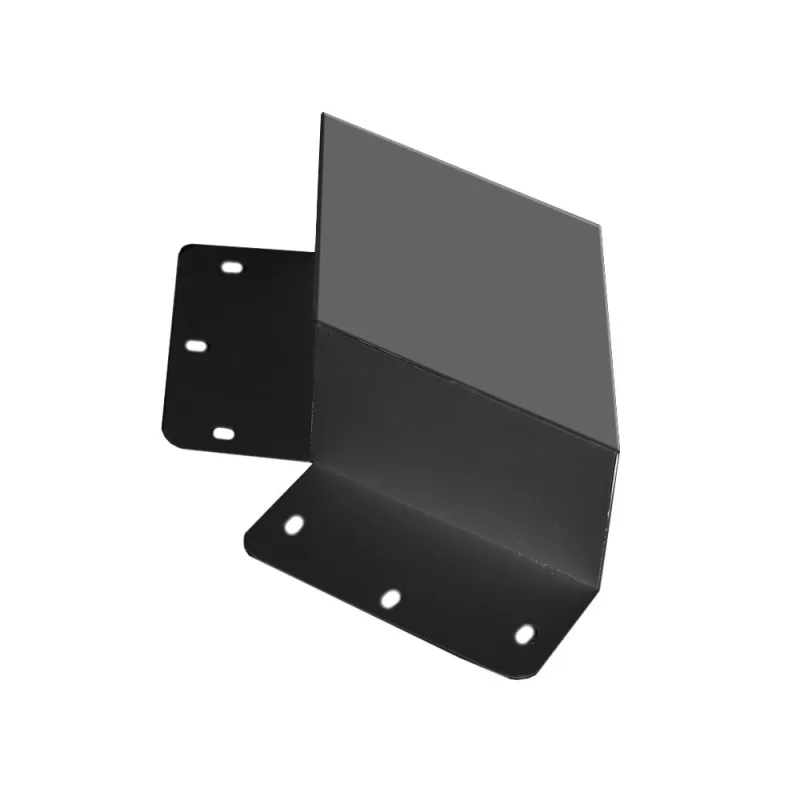 Unión doble 60° negra para luminaria lineal mod