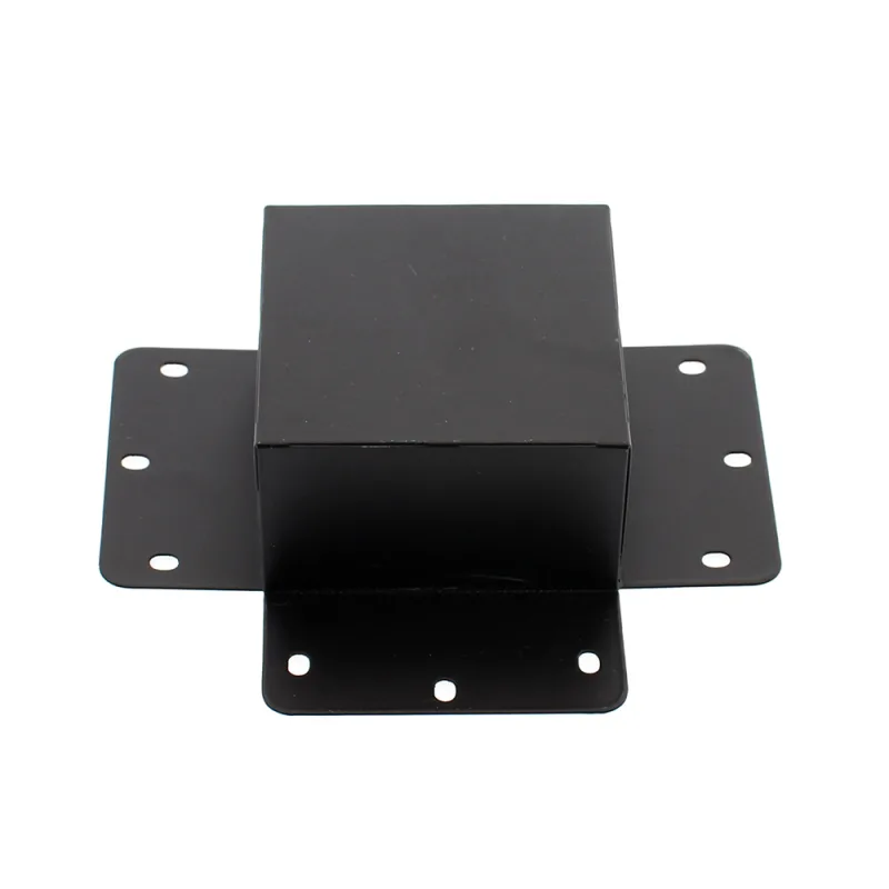 Unión cuadrado 90° negra para luminaria lineal mod