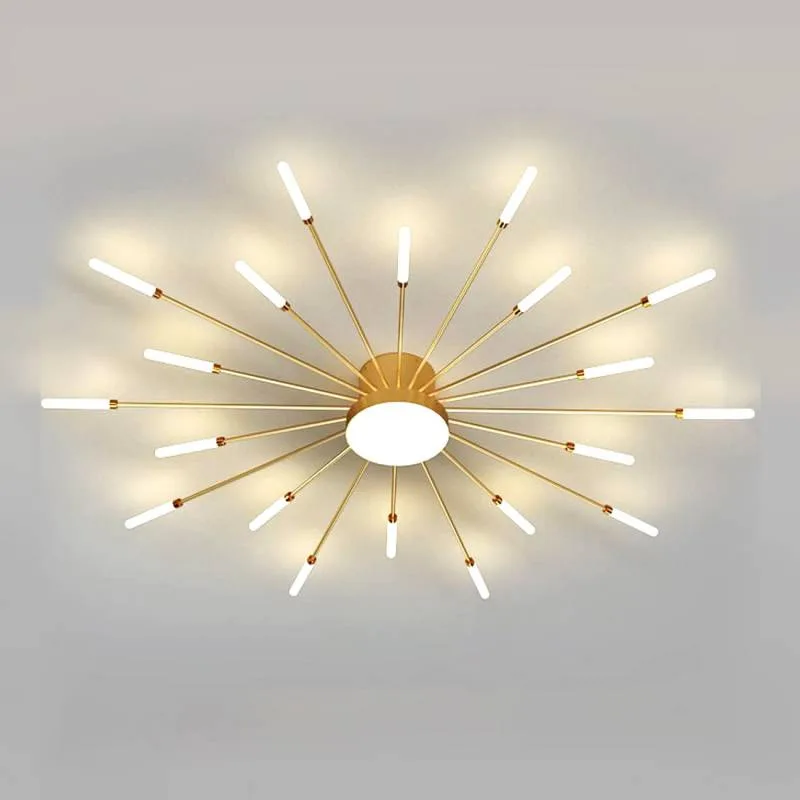 Lámpara fireworks led 20w+4w ø105cm cct gold + mando 3000-4000-6000k
