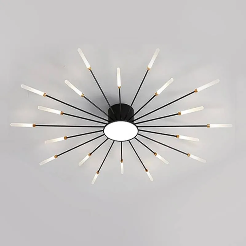 Lámpara fireworks led 20w+4w ø105cm cct antracita + mando 3000-4000-6000k