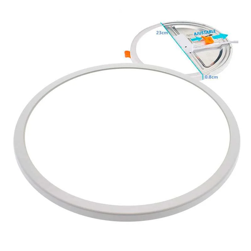 Downlight / plafón led kramfor epistar 20w ajustable blanco frío