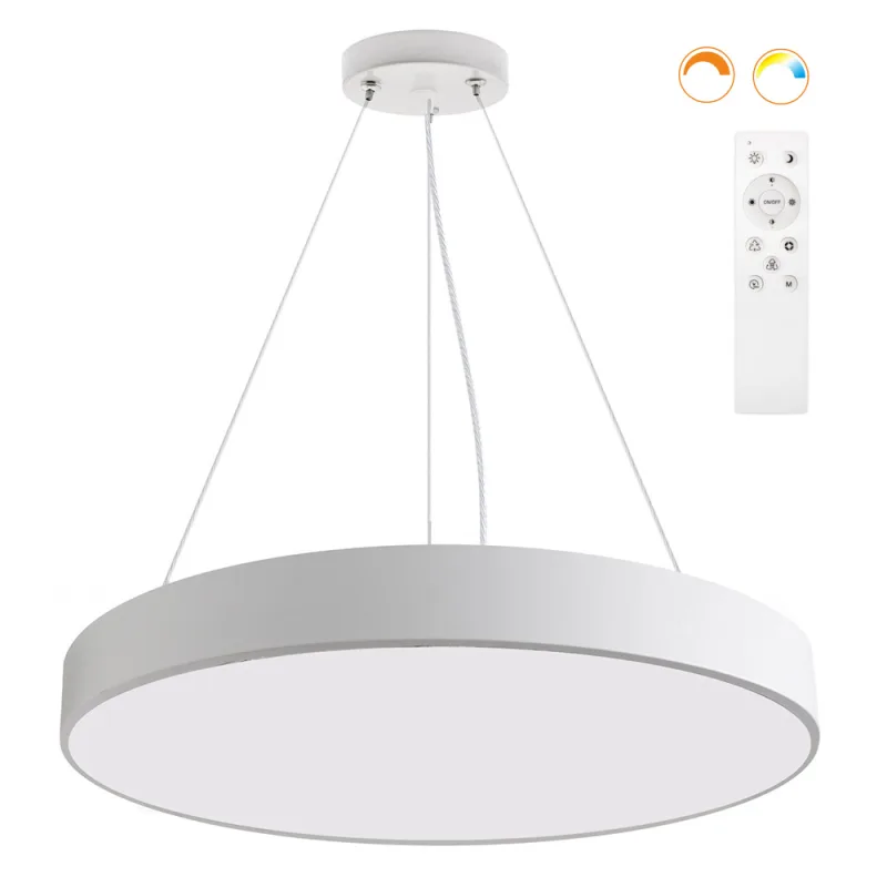 Kramfor big suspend 50w ø60cm cct blanco blanco dual