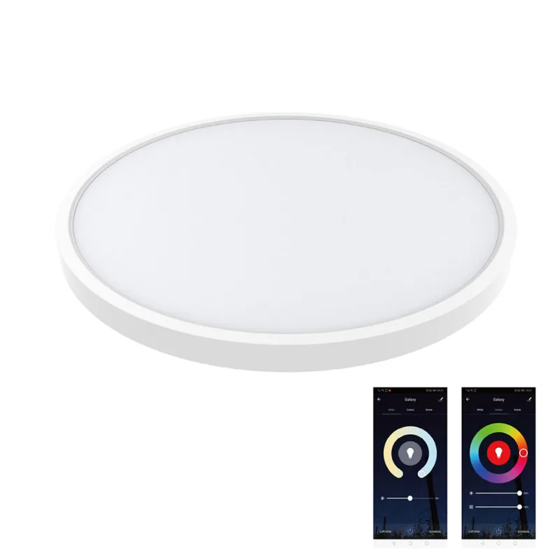 Plafón led kramfor 20+4w superficie rgb+cct wifi rgb + blanco dual