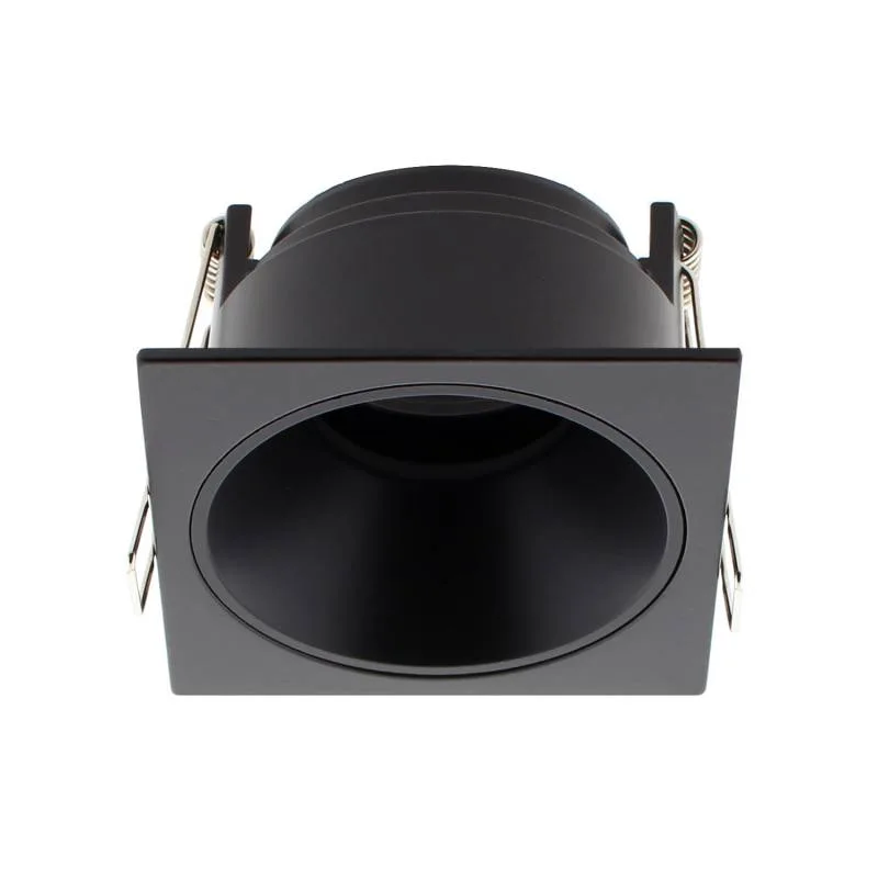 Downlight led mos ugr17 square 7w negro/negro blanco frío
