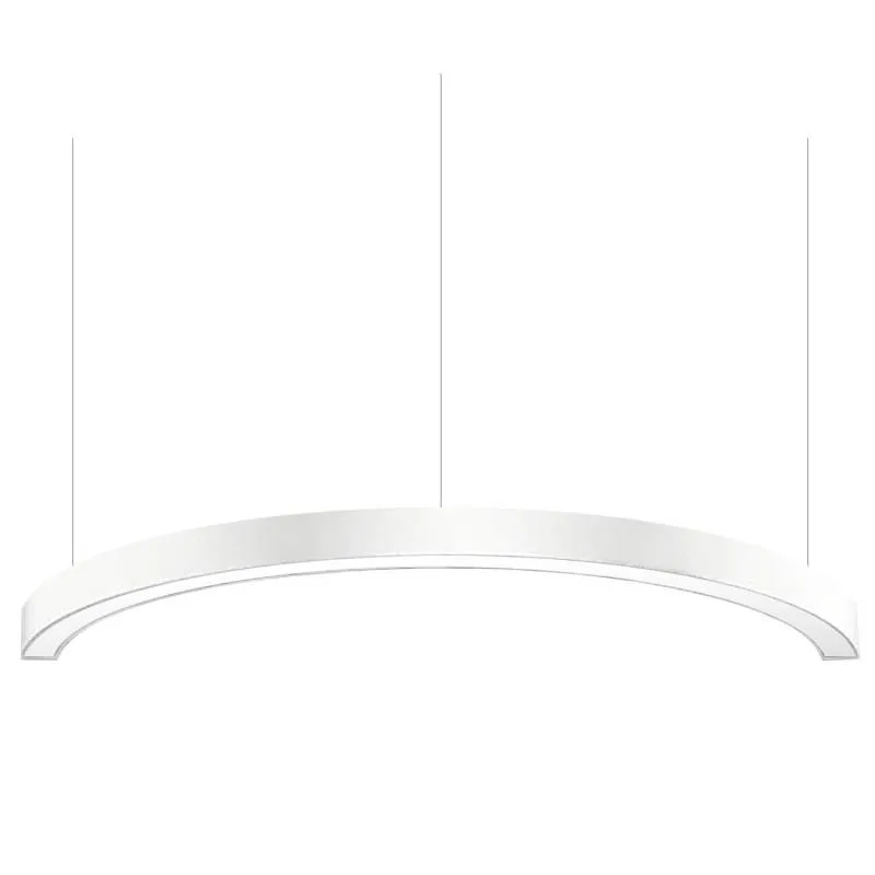 Kit - perfil aluminio circular moon radio 700mm blanco