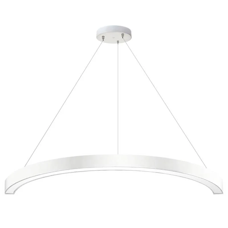 Luminaria superficie o suspendida moon 80w radio 700mm blanco blanco cálido