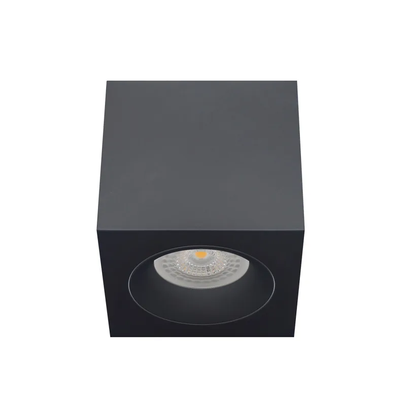 Arkoi housing gu10 aplique cuadrado techo negro