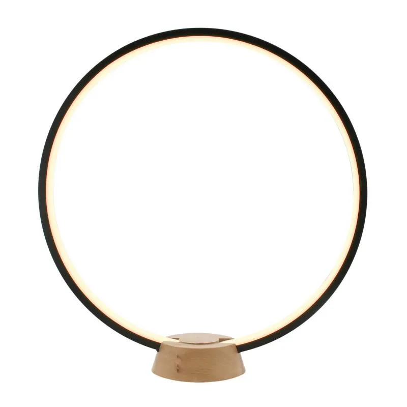 Lámpara de mesa cycle in 36w antracita ø40cm blanco cálido