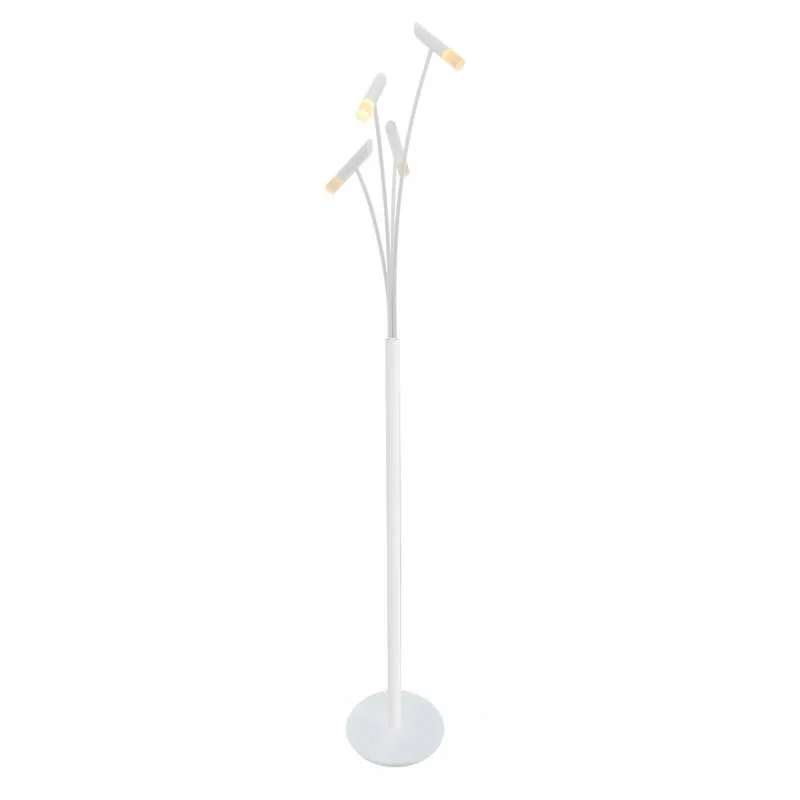Lámpara de pie twig white 12w blanco cálido