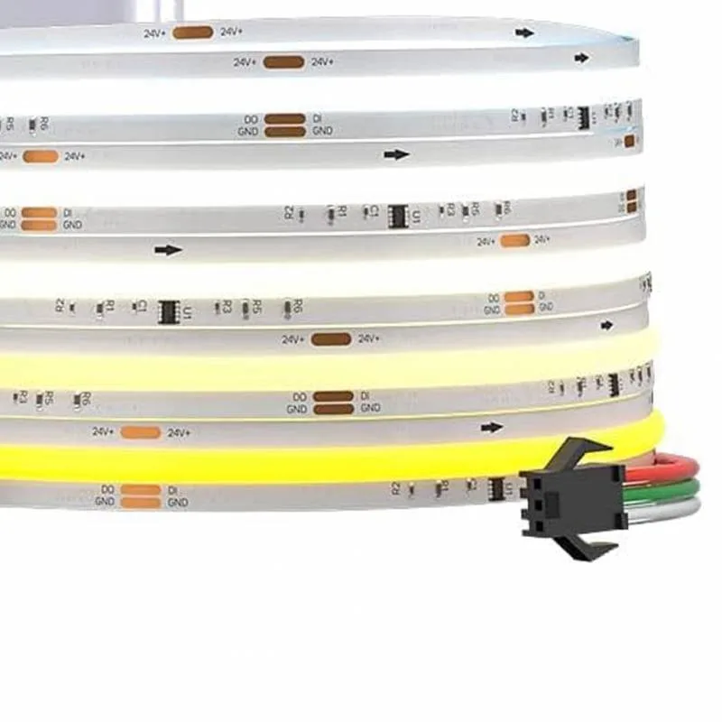 Tira led monocolor spi ws2811 cob dc24v 5m (360led/m) 55w ip20 blanco neutro