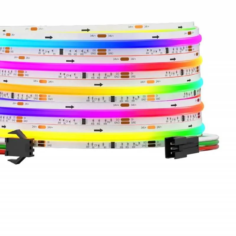 Tira led rgb spi ws2811 cob dc24v 5m (720led/m) 95w ip20 rgb