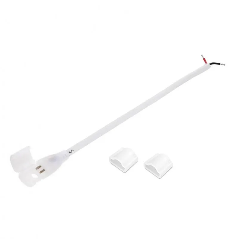 Kit conector tira led 220v smd2835 dual + tapas