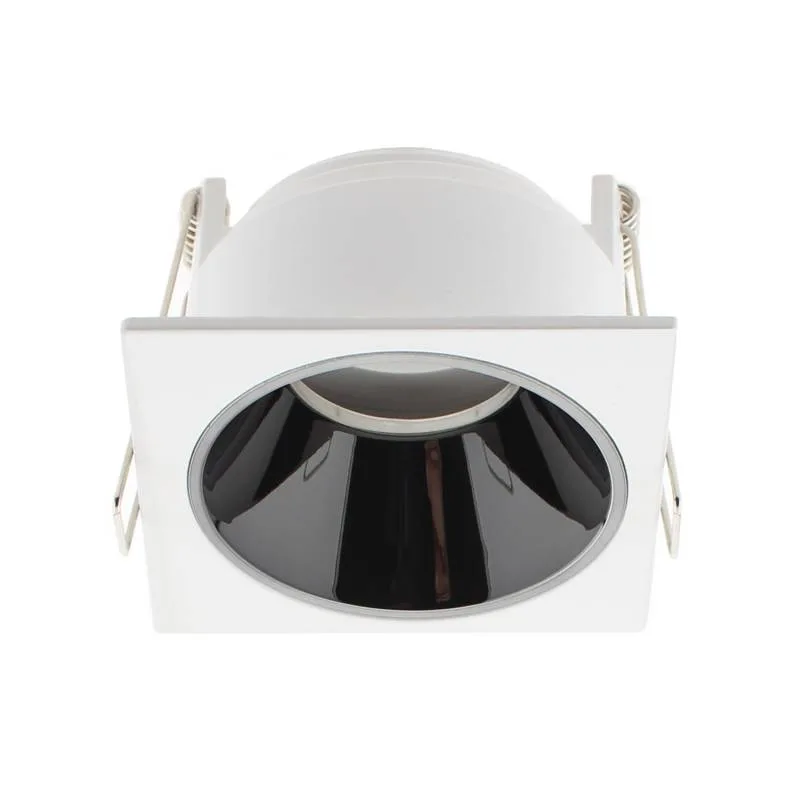 Downlight led mos ugr17 square 7w blanco/negro cromo blanco neutro