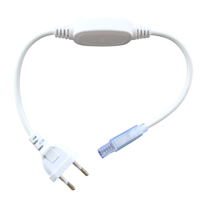 Alimentador para tira led 220v smd2835 con conectores rápidos