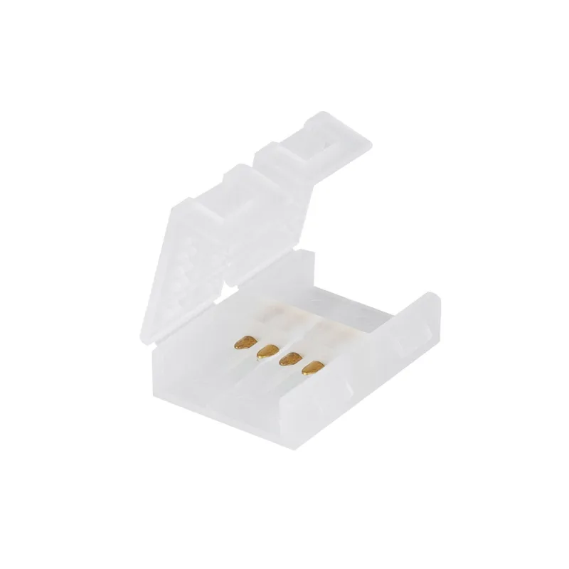 Unión intermedia tira led 220v rgb con conectores rápidos