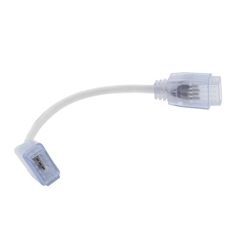 Cable unión intermedia tira led 220v-rgb conectores rápidos