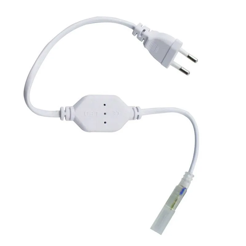 Alimentador para tira led 220v cob13x6mm con conectores rápidos