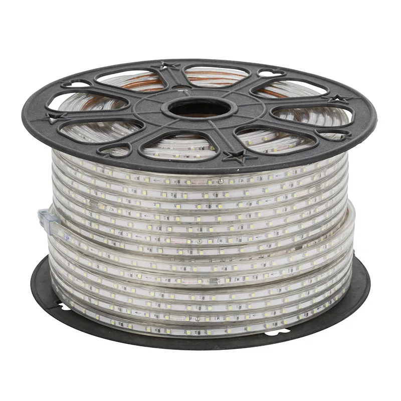 Tira led 220v smd2835 120led/m 8w/m carrete 100 metros blanco neutro
