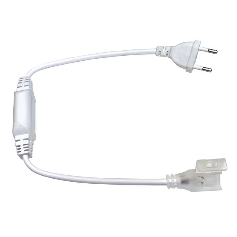 Alimentador para tira led 220v smd2835/cob11x6mm pcb 8mm con conectores rápidos